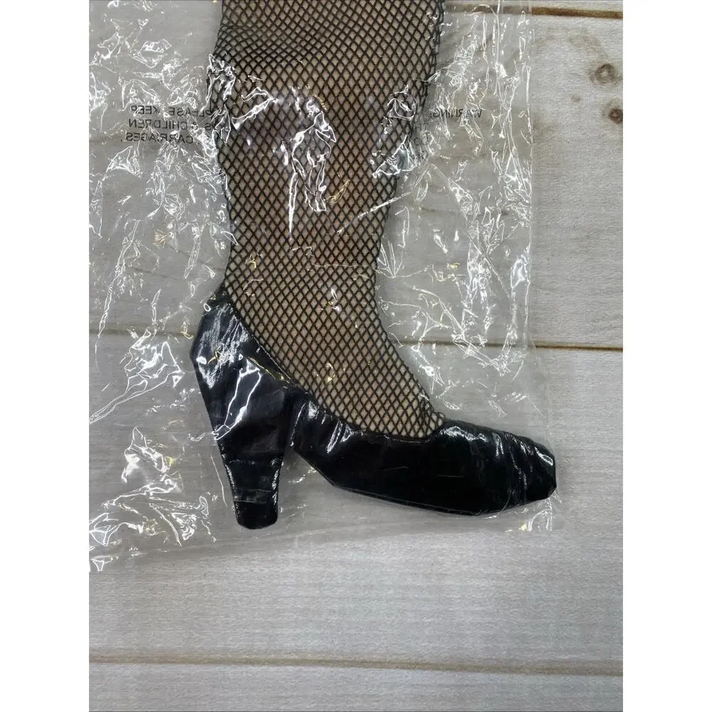A Christmas Story Leg Lamp Christmas Stocking Embroidered Fringe Fishnet 18” NEW